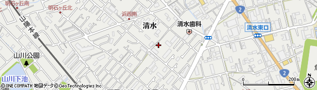 兵庫県明石市魚住町清水131周辺の地図