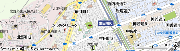生田町公園周辺の地図