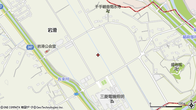 〒437-1403 静岡県掛川市岩滑の地図