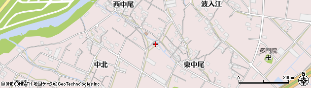 愛知県豊橋市老津町東中尾131周辺の地図
