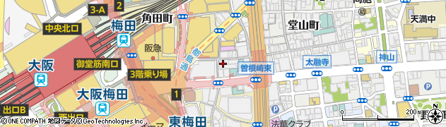 カラオケ ビッグエコー 大阪梅田本店周辺の地図