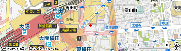 大阪府大阪市北区小松原町周辺の地図