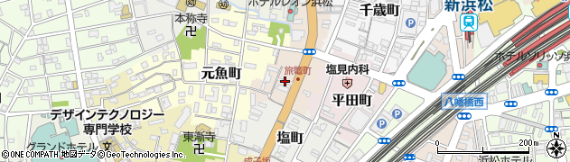 梅島ロープ浜松本部周辺の地図