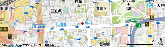 松屋 梅田神山町店周辺の地図