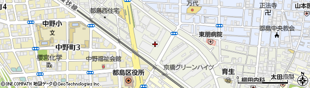イーズ大阪周辺の地図
