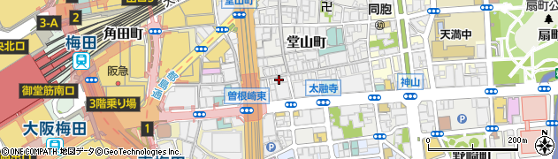 元祖ぶっちぎり寿司 魚心 梅田店周辺の地図