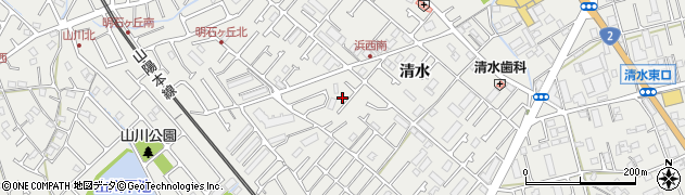 兵庫県明石市魚住町清水218周辺の地図