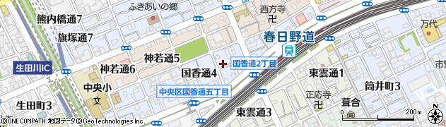 兵庫県神戸市中央区国香通3丁目周辺の地図