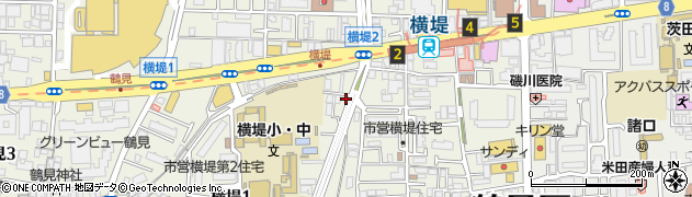 大阪府大阪市鶴見区横堤周辺の地図
