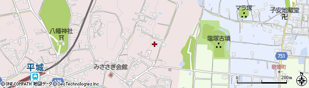 奈良県奈良市山陵町721周辺の地図