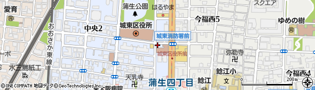 水道レスキュー大阪市城東区中央営業所周辺の地図