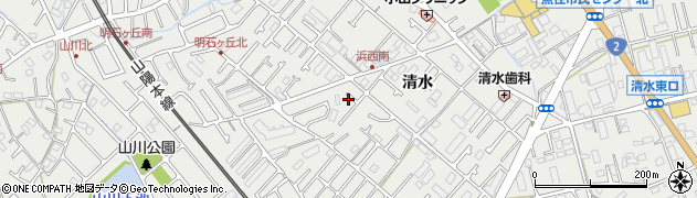 兵庫県明石市魚住町清水217周辺の地図