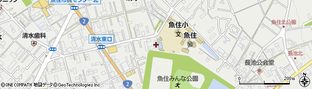 兵庫県明石市魚住町清水567周辺の地図