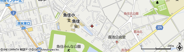 兵庫県明石市魚住町清水579周辺の地図