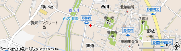 愛知県豊橋市野依町郷道54周辺の地図