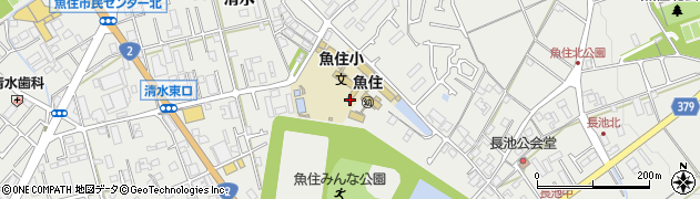 兵庫県明石市魚住町清水569周辺の地図