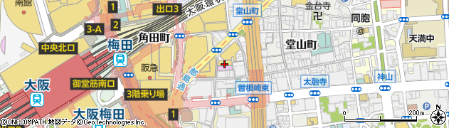 大東洋梅田店周辺の地図