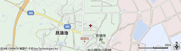 三重県伊賀市菖蒲池1384周辺の地図