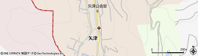 岡山県岡山市東区矢津周辺の地図