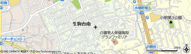 奈良県生駒市生駒台南24周辺の地図