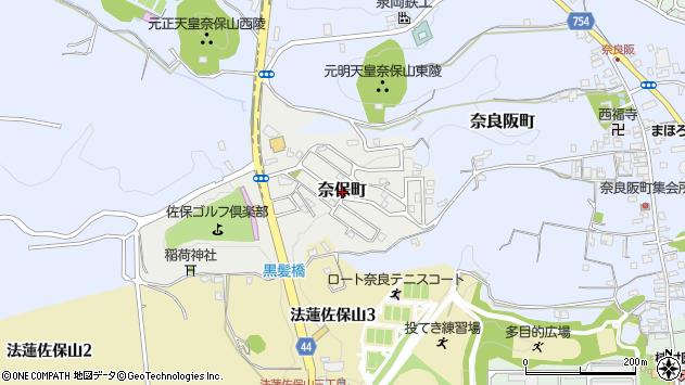 〒630-8107 奈良県奈良市奈保町の地図