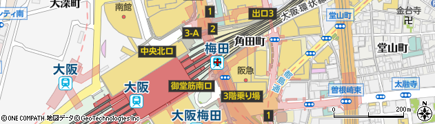 PRONTO 新梅田食道街店周辺の地図