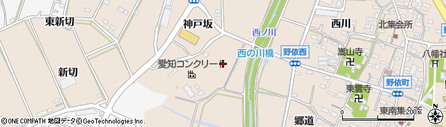 愛知県豊橋市野依町（白山下）周辺の地図