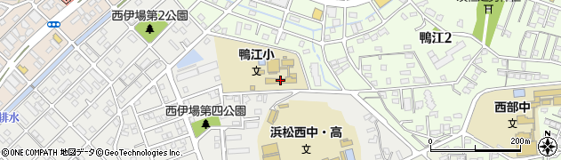浜松市立鴨江小学校周辺の地図
