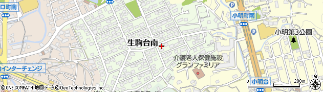 奈良県生駒市生駒台南26周辺の地図