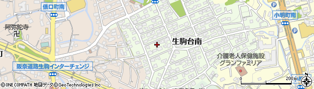 奈良県生駒市生駒台南191周辺の地図