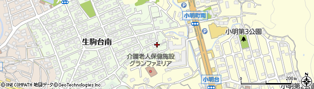 奈良県生駒市生駒台南2周辺の地図