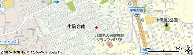 奈良県生駒市生駒台南22周辺の地図