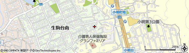 奈良県生駒市生駒台南10周辺の地図