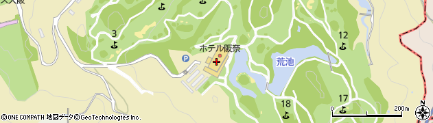 阪奈カントリークラブ周辺の地図