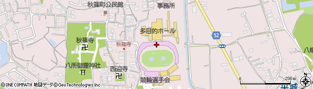 奈良競輪場周辺の地図
