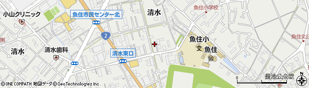 兵庫県明石市魚住町清水547周辺の地図