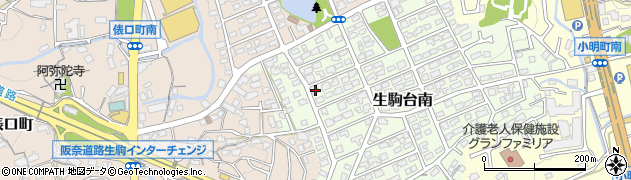 奈良県生駒市生駒台南183周辺の地図