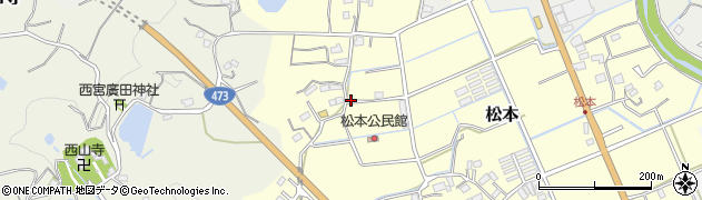 静岡県牧之原市松本周辺の地図