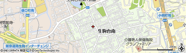 奈良県生駒市生駒台南188周辺の地図