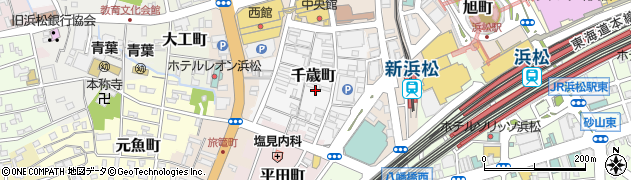 静岡県浜松市中央区千歳町周辺の地図