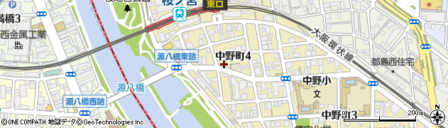 寺西三共社周辺の地図