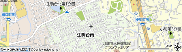 奈良県生駒市生駒台南71周辺の地図