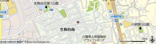 奈良県生駒市生駒台南60周辺の地図