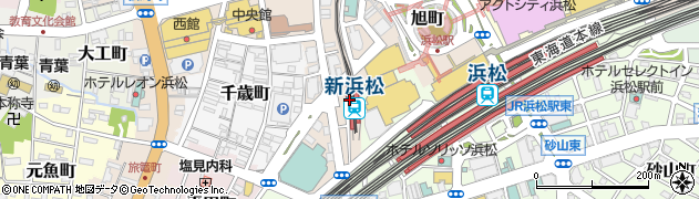 遠州鉄道株式会社　新浜松駅周辺の地図
