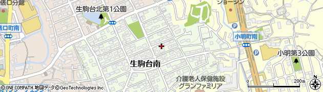 奈良県生駒市生駒台南72周辺の地図
