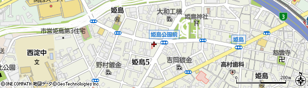 トヨタレンタリース大阪歌島橋店周辺の地図