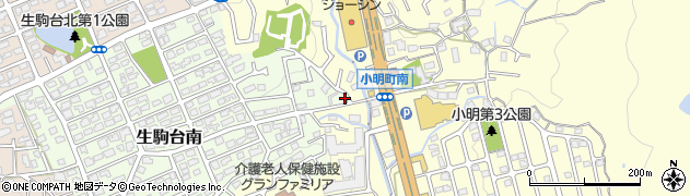 奈良県生駒市生駒台南1139周辺の地図