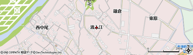愛知県豊橋市老津町（波入江）周辺の地図