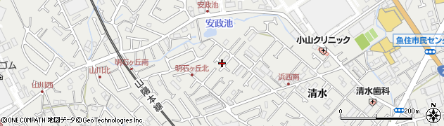 兵庫県明石市魚住町清水248周辺の地図