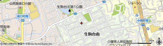 奈良県生駒市生駒台南146周辺の地図